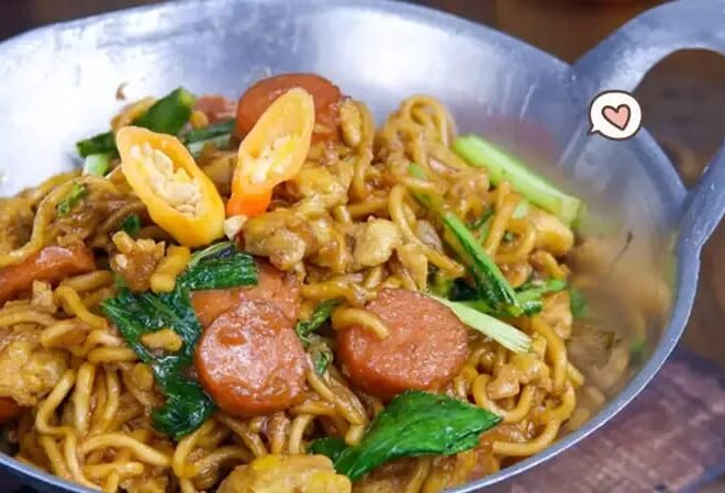 Mie goreng tek – tek ala abang gerobak